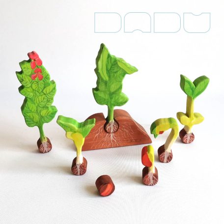 Crop grower dadu — wooden toy for developing bean and children :)