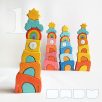 Skyscrapers with Rainbows—Multi Storey Building Toys