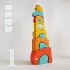 Skyscrapers with Rainbows—Multi Storey Building Toys