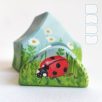 Summer hut—cheerful, unique, handpainted wooden toy house from DaduVillage