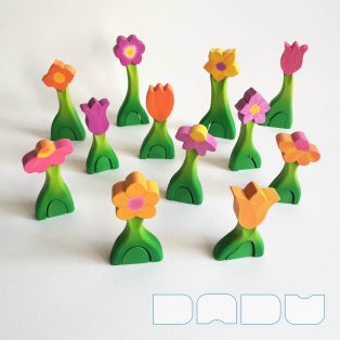 Flower huts — wooden toy