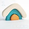 Snowy cottage - wooden puzzle for christmas