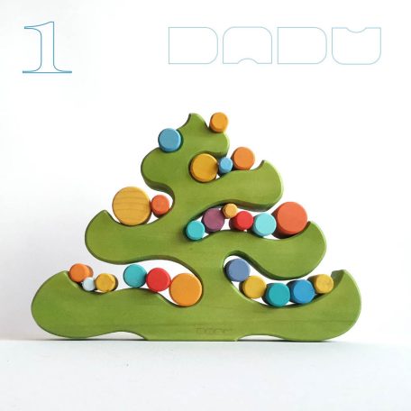 Christmas tree Dadu style - decoration, Christmas countdown toy