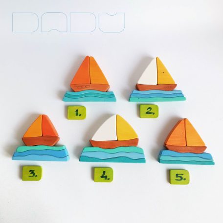 Sailboats - wooden puzzle toys