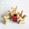 Wooden bunnies - toy figures