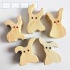 Wooden bunnies - toy figures