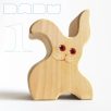 Wooden bunnies - toy figures