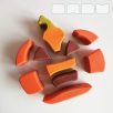 Halloween pumpkins  (Jack-o'-lantern) - wooden puzzle toy or decoration