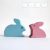 Colored Bunnies—Wooden Toy Figures